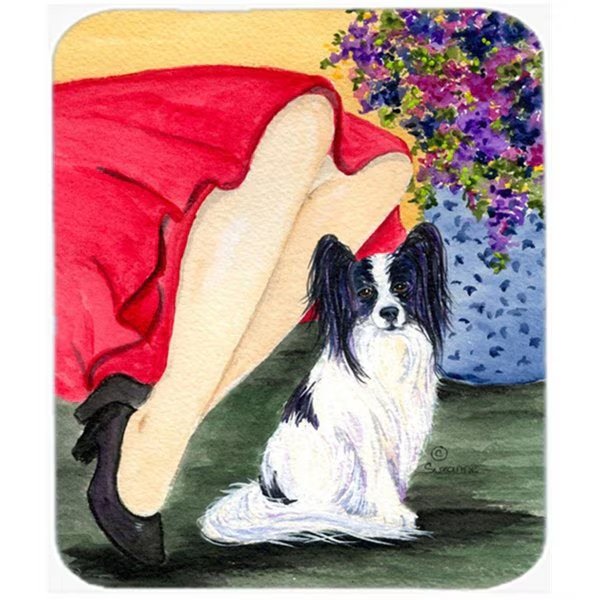 Lady With Her Papillon Mouse Pad- Hot Pad or Trivet, Carolines Treasures, Mfr#: SS8523MP